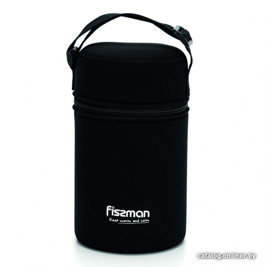 Термос для еды Fissman 9856 900мл (черный чехол)