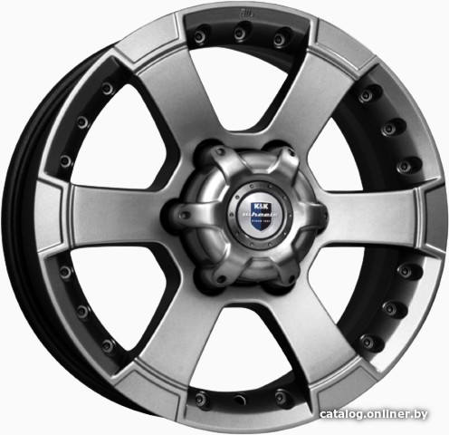 Литые диски K&K М56 16x7" 6x139.7мм DIA 92.5мм ET 38мм Дарк платинум Литые диски K&K М56 16x7" 6x139.7мм DIA 92.5мм ET 38мм Дарк платинум