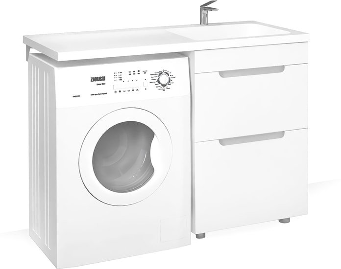 Raval Тумба под умывальник Forte 120 For.01.120.R/N/W (правый, белый)