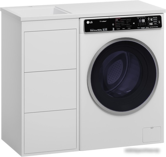 Brevita Тумба под умывальник Grafit 40 GRA-01040-023Я (левый, белый)