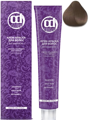 Крем-краска для волос Constant Delight Crema Colorante с витамином С 5/4 светло-коричневый бежевый