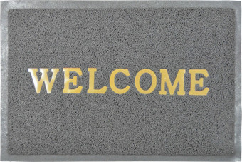 Придверный коврик ComeForte Welcome 60x90 (серый)