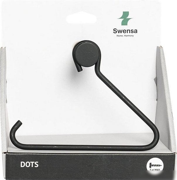 Держатель для туалетной бумаги Swensa Dots SWR-7268-04 (черный)