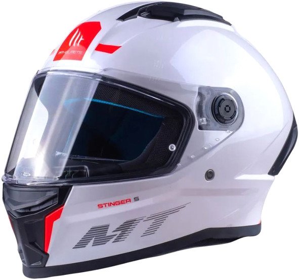 Мотошлем MT Helmets Stinger 2 Solid (XL, белый перламутр)