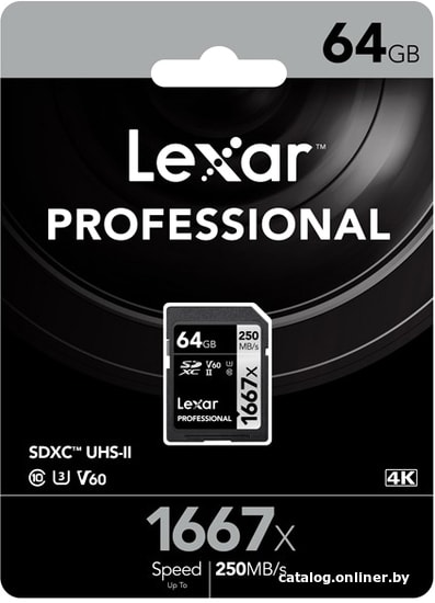 Карта памяти Lexar LSD64GCB1667 SDXC 64GB