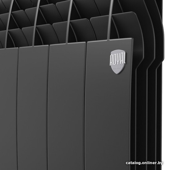 Алюминиевый радиатор Royal Thermo Biliner Alum 500 Noir Sable (15 секций)