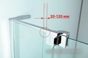 Душевой уголок Cezares SLIDER-AH-1-100-90/100-BR-NERO