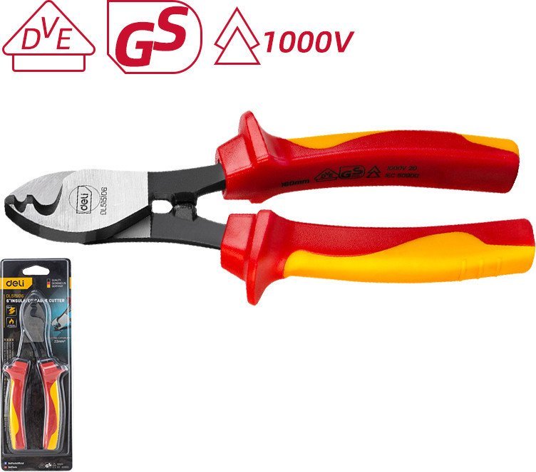 Кабелерез Deli Диэлектрический YS EDL515106 (160мм)