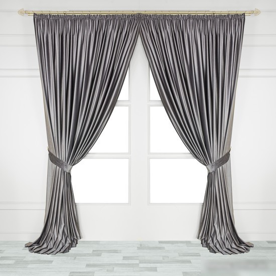 Штора Mio Tesoro Velvet 1.5x2.7 м (серый)
