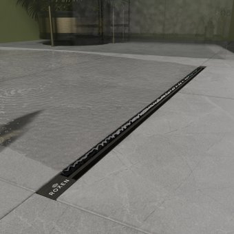 Трап/канал Roxen Slim GunMetal 91060-80GM