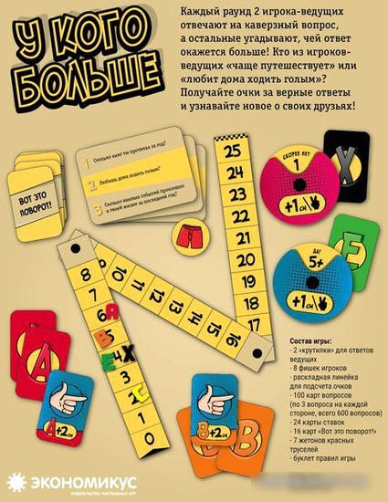 Настольная игра Экономикус У кого больше