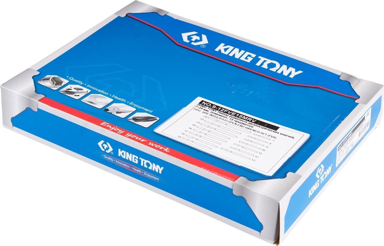 Набор ключей King Tony 9-12FVE15MRV (15 предметов)