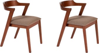 Стул с подлокотниками TetChair Versa мягкое сиденье (2шт, коричневый)