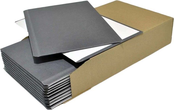 Картонная обложка для переплета OPUS Metalbind Classic А5 217x151 мм OHC217X151S10 (10 шт, серый)