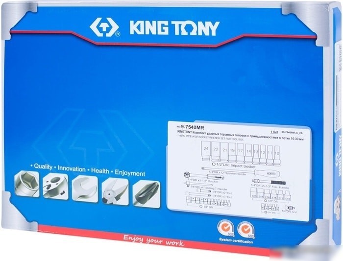 Универсальный набор инструментов King Tony 9-7540MR (40 предметов)