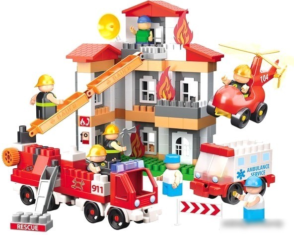 Конструктор Bauer Fireman 743 Набор Тушение пожара Все включено!