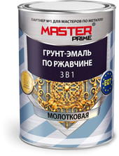 Эмаль Master Prime Молотковая 3 в 1 0.9 л (коричневый)