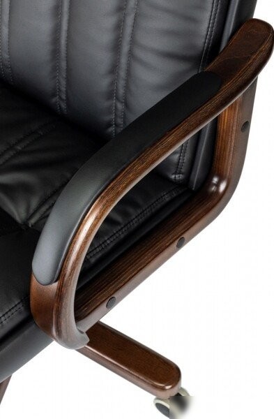Офисное кресло Бюрократ T-9932Walnut (черный, экокожа)