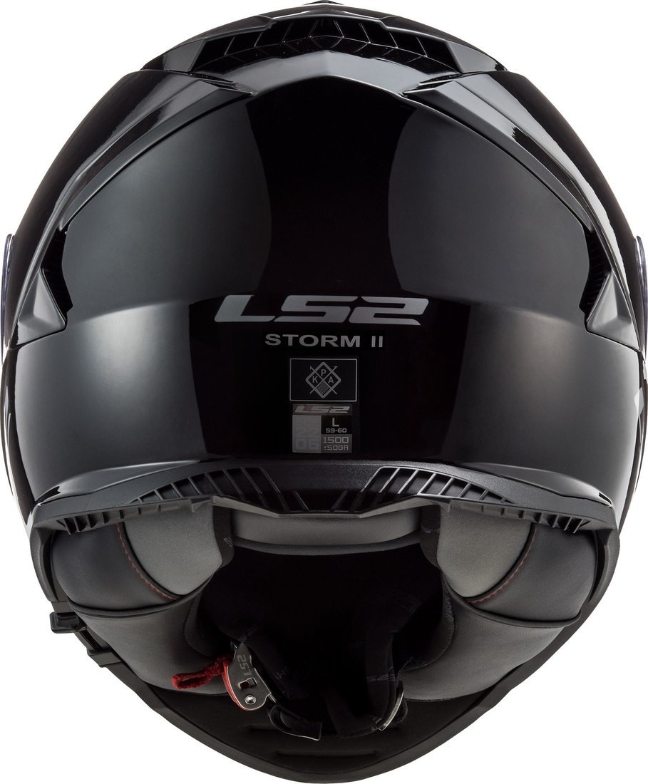 Мотошлем LS2 FF800 Storm II Solid (XS, глянцевый черный)