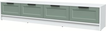 Тумба Интерлиния ТВ Концепт Тренд КТ-ТВ4-35 (белый платинум/мята)