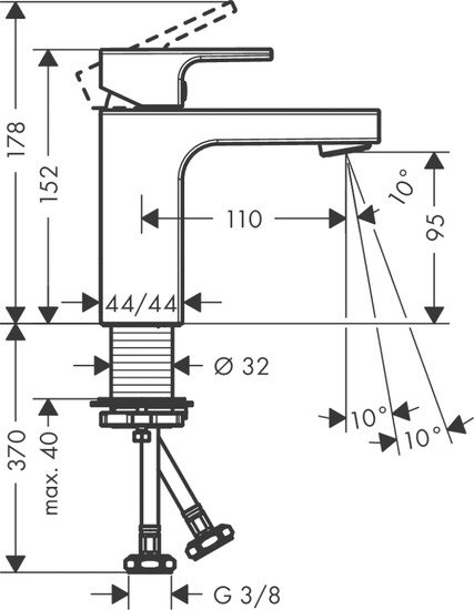 Смеситель Hansgrohe Vernis Shape 71569000
