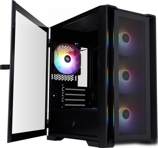 Корпус 1stPlayer TRILOBITE T4 MESH FRGB (черный)