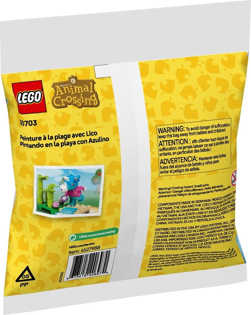 Конструктор LEGO Animal Crossing 30703 Пляжная картина Джулиана