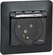 Розетка Schneider Electric Glossa GSL000748 (антрацит)