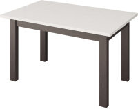Кухонный стол Senira Кастусь 100-130x60 (белый/венге)