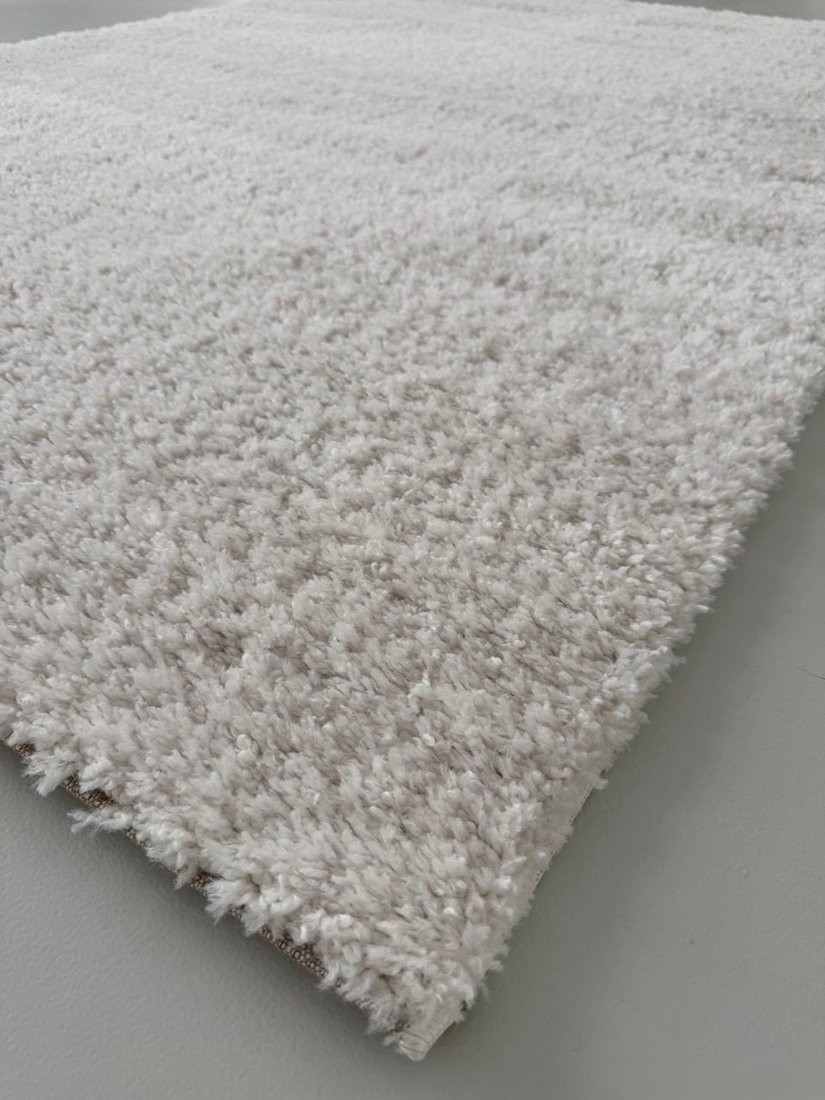 Ковер для жилой комнаты LAXMI Fluffy 01 прямоугольник (1.5x2, White)