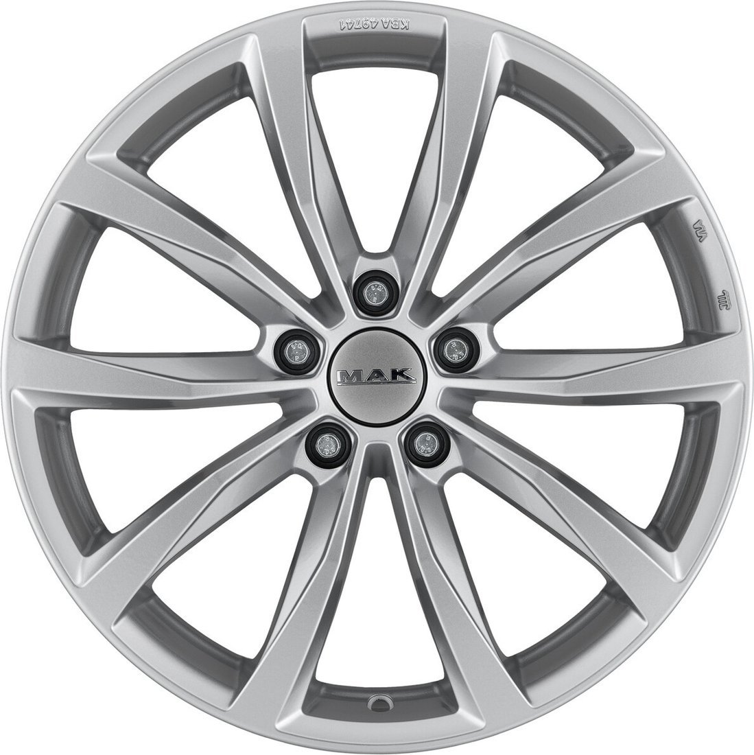 Литые диски MAK Wolf 19x7.5" 5x114.3мм DIA 67.1мм ET 50мм Silver