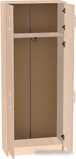 Шкаф распашной МДК ПРШ1 2-х створчатый 2020x800x400 (дуб млечный)