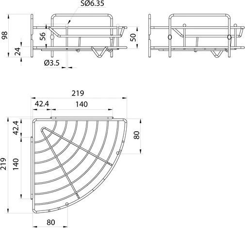 Milardo Полка Grid GRICC1BM44
