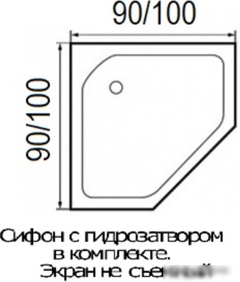 Душевая кабина River Penta 90 (без крыши)