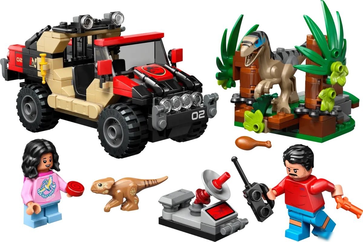 Конструктор LEGO Jurassic World Побег Раптора по бездорожью 76972