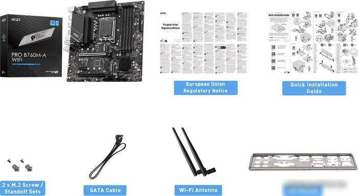 Материнская плата MSI Pro B760M-A WiFi