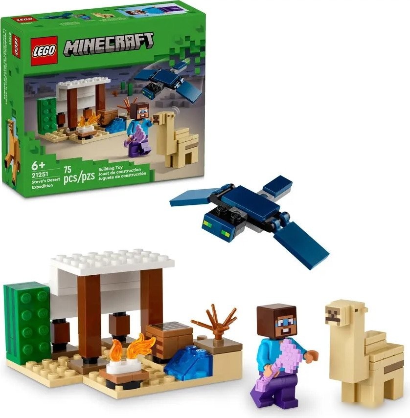 Конструктор LEGO Minecraft 21251 Экспедиция Стива в пустыню