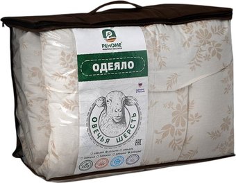 Одеяло Реноме Евро Поплин бежевый 14/005н 200x220 (овечья шерсть, 520)
