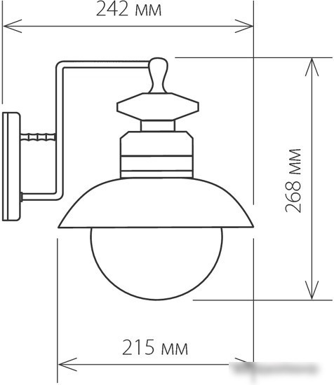 Уличный фонарь Elektrostandard Talli D GL 3002D (брауни)
