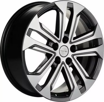 Литые диски Khomen KHW1803 Omoda C5 18x7" 5x108мм DIA 60.1мм ET 33мм Gray FP