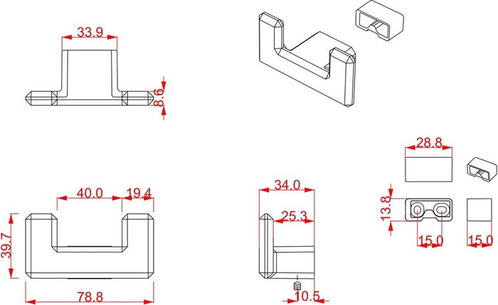 Крючок для одежды Cebi Carli A7106 020 PC35 (матовое золото полимер)