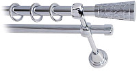 Карниз для штор Lm Decor Византия 066 2р гладкий 25/16мм (хром, 2.8м)