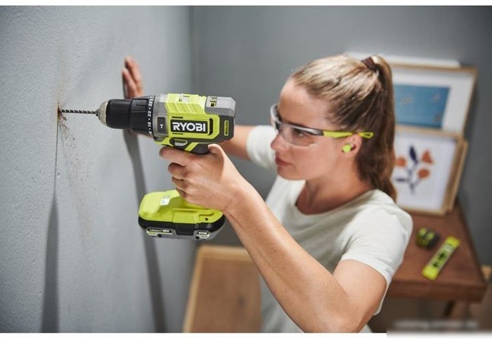 Ударная дрель-шуруповерт Ryobi RPD18-2C52S 5133005526 (с 2-мя АКБ 2 Ач+5 Ач, сумка)