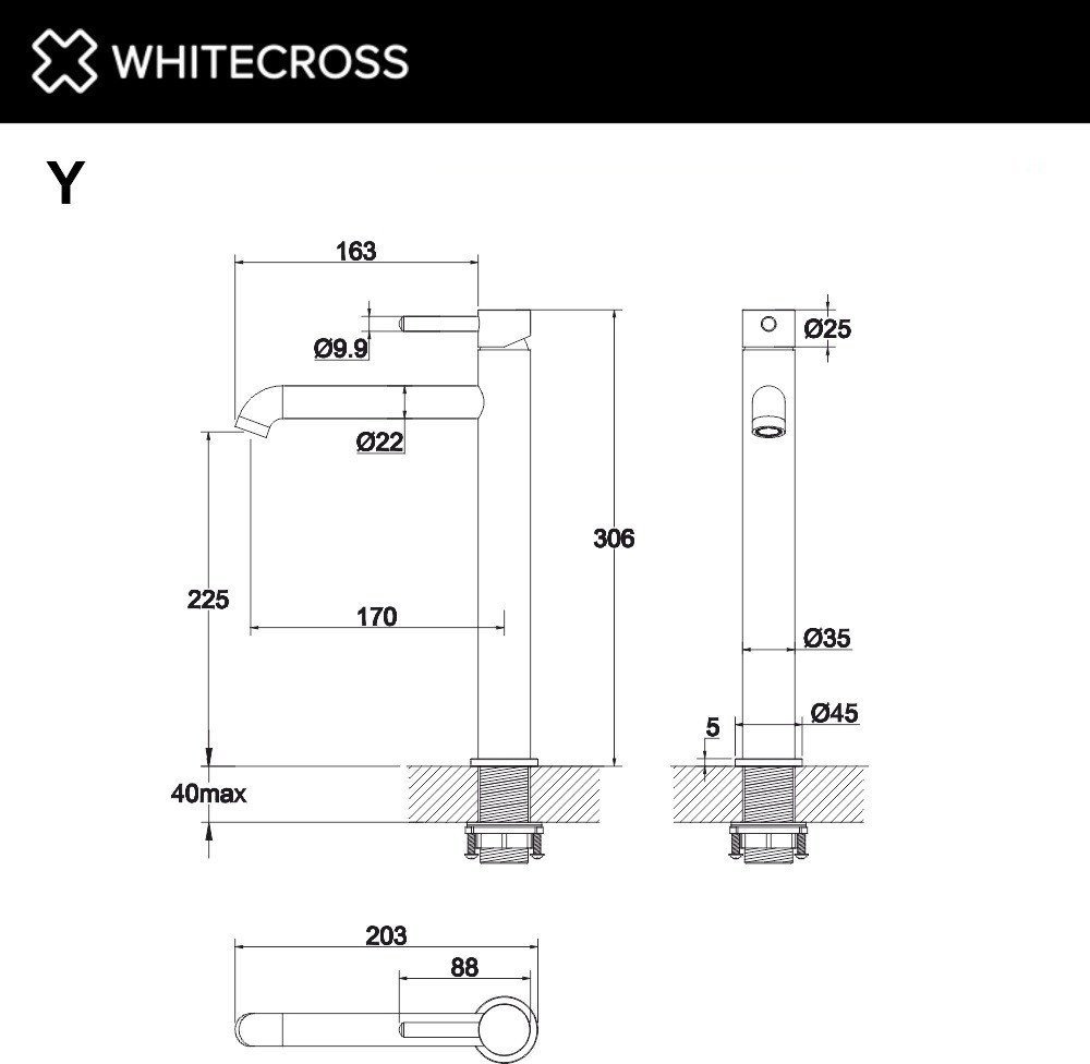 Смеситель Whitecross Y1212CPB (брашированная медь)
