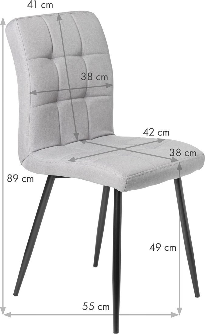 Стул Mio Tesoro Вивьен DC-140C (серый/хром)