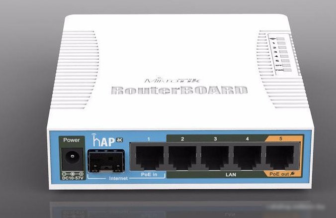 Wi-Fi роутер Mikrotik hAP ac [RB962UiGS-5HacT2HnT]