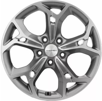 Литые диски Khomen KHW1702 CX-5/Seltos 17x7" 5x114.3мм DIA 67.1мм ET 50мм Gray