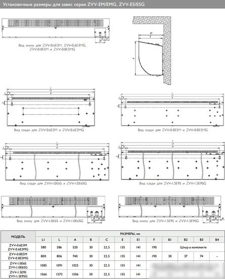 Тепловая завеса ZILON ZVV-1.0E6SG