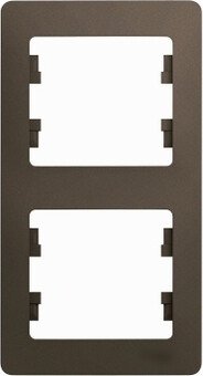 Рамка Systeme Electric Glossa GSL000806 (шоколад)