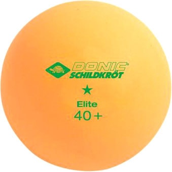 Мяч для настольного тенниса Donic Schildkrot Elite 40+ (оранжевый, 1 звезда, 6 шт.)